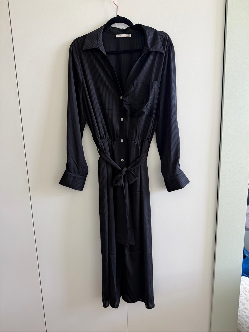 Black Tape midi shirt dress